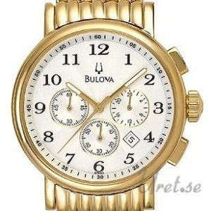 Bulova Bracelet Herr 97b63 Kello Valkoinen / Kullansävytetty