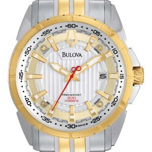 Bulova Campton 98b169 Kello Hopea / Kullansävytetty Teräs