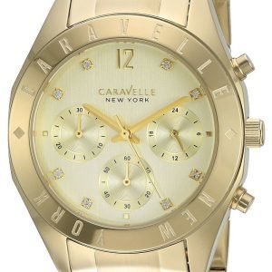 Bulova Caravelle 44l213 Kello Samppanja / Kullansävytetty