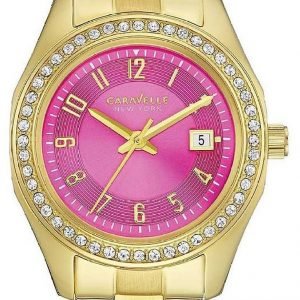 Bulova Caravelle 44m107 Kello Pinkki / Kullansävytetty Teräs