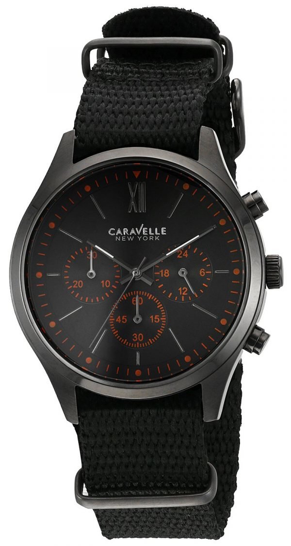 Bulova Caravelle 45a130 Kello Musta / Tekstiili