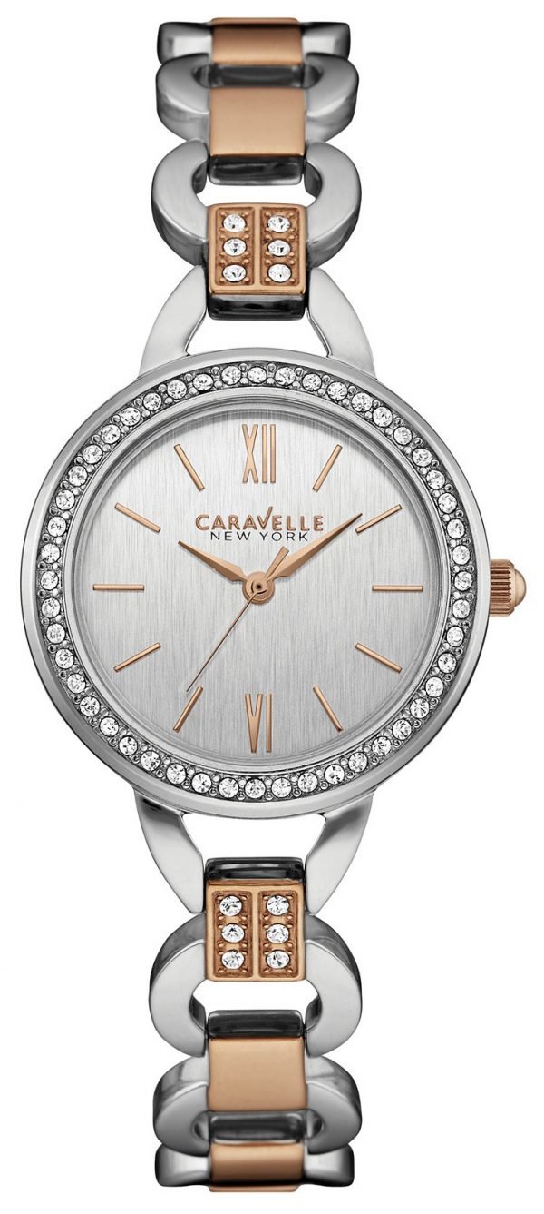 Bulova Caravelle 45l157 Kello Hopea / Punakultasävyinen