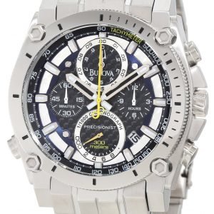 Bulova Champlain Chronograph 96b175 Kello Musta / Teräs