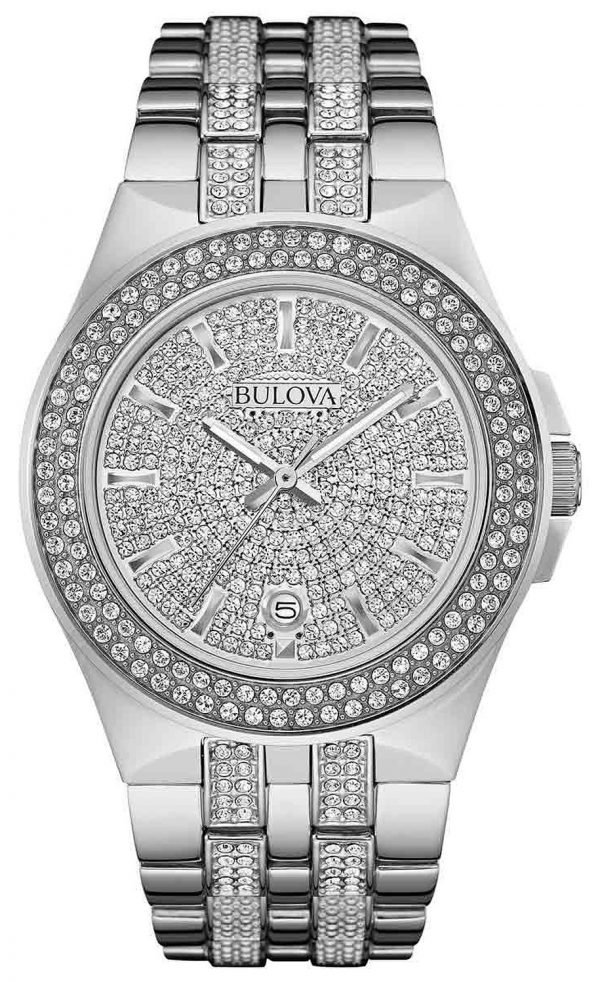 Bulova Crystal 96b235 Kello Hopea / Teräs