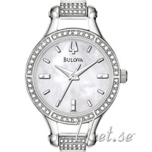 Bulova Crystal 96l128 Kello Hopea / Teräs