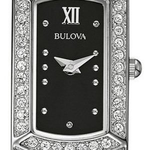 Bulova Crystal 96l202 Kello Musta / Teräs