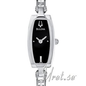 Bulova Crystal 96t15 Kello Musta / Teräs