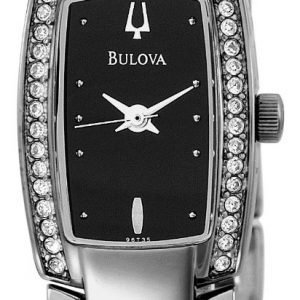 Bulova Crystal 96t35 Kello Musta / Teräs