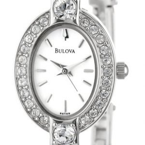 Bulova Crystal 96t49 Kello Valkoinen / Teräs