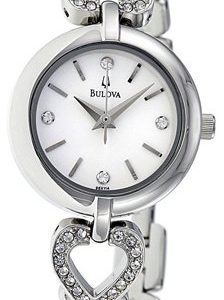 Bulova Crystal 96x114 Kello Valkoinen / Teräs