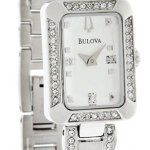 Bulova Crystal 96x118 Kello Hopea / Teräs