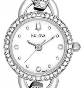 Bulova Crystal 96x119 Kello Hopea / Teräs