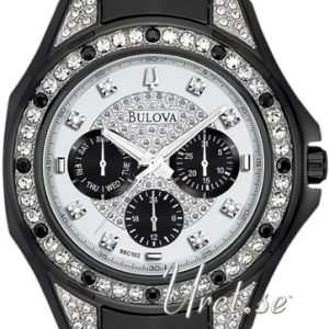 Bulova Crystal 98c102 Kello Hopea / Teräs