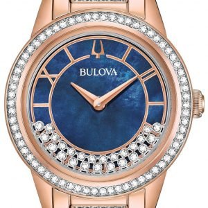 Bulova Crystal 98l247 Kello Sininen / Punakultasävyinen