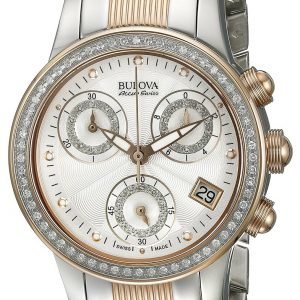 Bulova Diamond 65r153 Kello Hopea / Punakultasävyinen