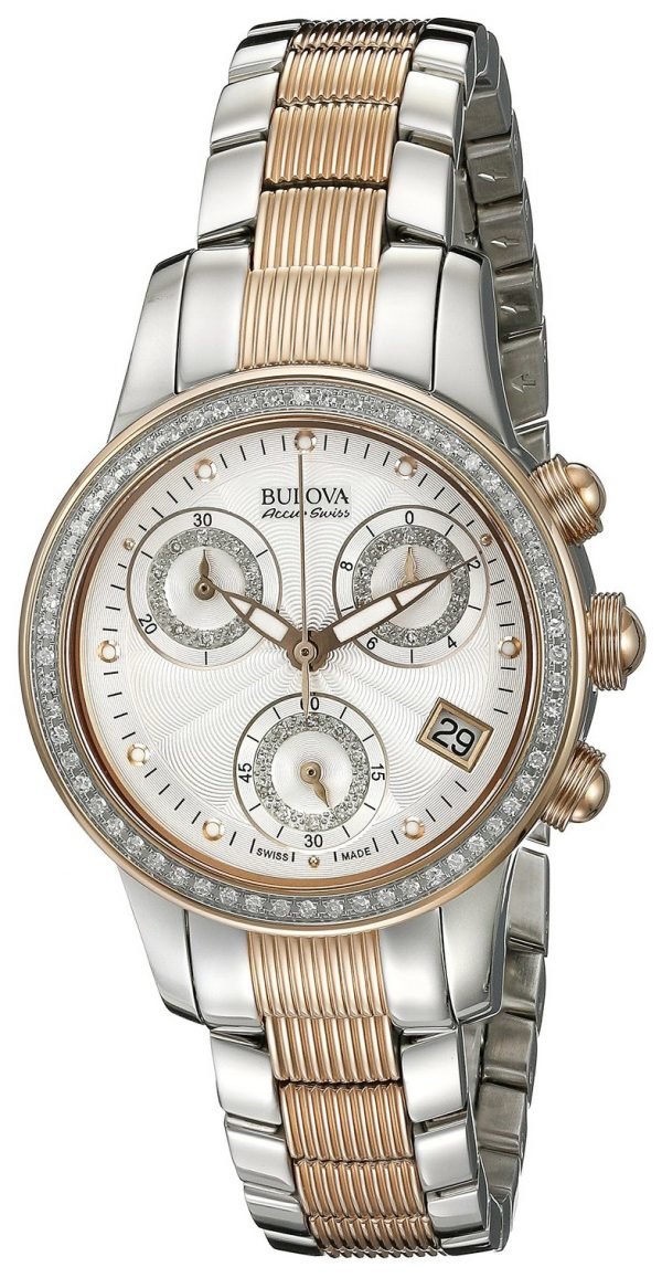 Bulova Diamond 65r153 Kello Hopea / Punakultasävyinen