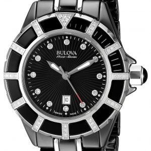 Bulova Diamond 65r156 Kello Musta / Teräs