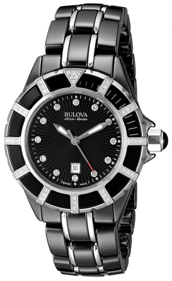 Bulova Diamond 65r156 Kello Musta / Teräs