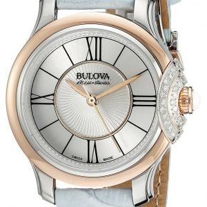 Bulova Diamond 65r158 Kello Hopea / Nahka