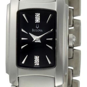 Bulova Diamond 96p110 Kello Musta / Teräs