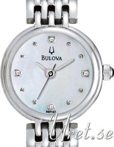 Bulova Diamond 96p122 Kello Valkoinen / Teräs