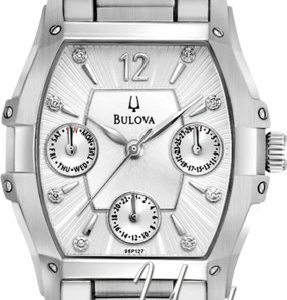 Bulova Diamond 96p127 Kello Hopea / Teräs