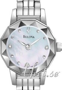Bulova Diamond 96p129 Kello Valkoinen / Teräs