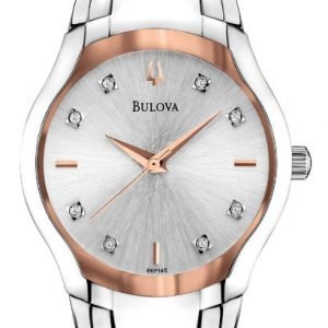 Bulova Diamond 96p145 Kello Hopea / Teräs