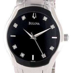 Bulova Diamond 96p146 Kello Musta / Teräs