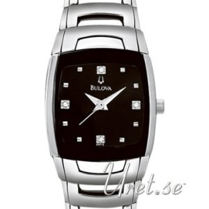 Bulova Diamond 96p15 Kello Musta / Teräs