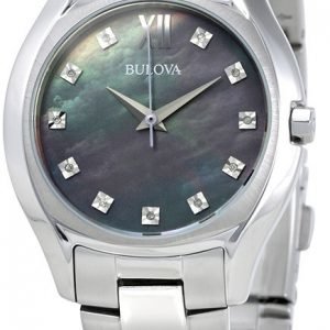 Bulova Diamond 96p158 Kello Harmaa / Teräs