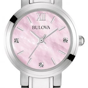 Bulova Diamond 96p165 Kello Pinkki / Teräs