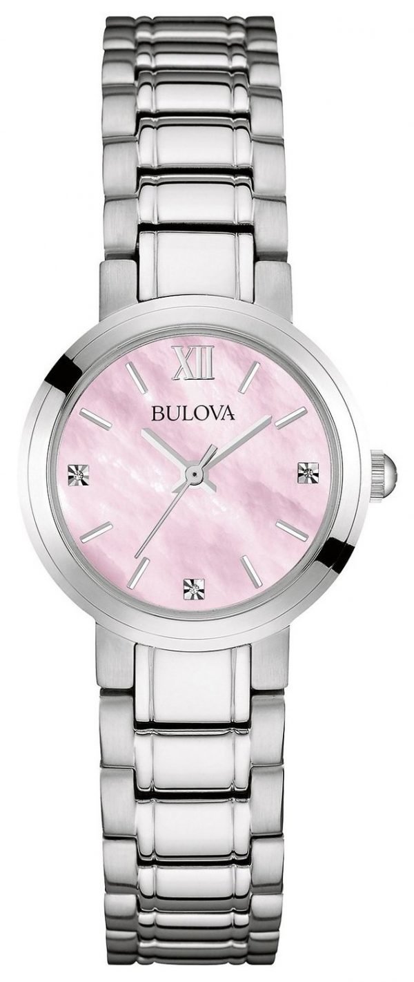 Bulova Diamond 96p165 Kello Pinkki / Teräs