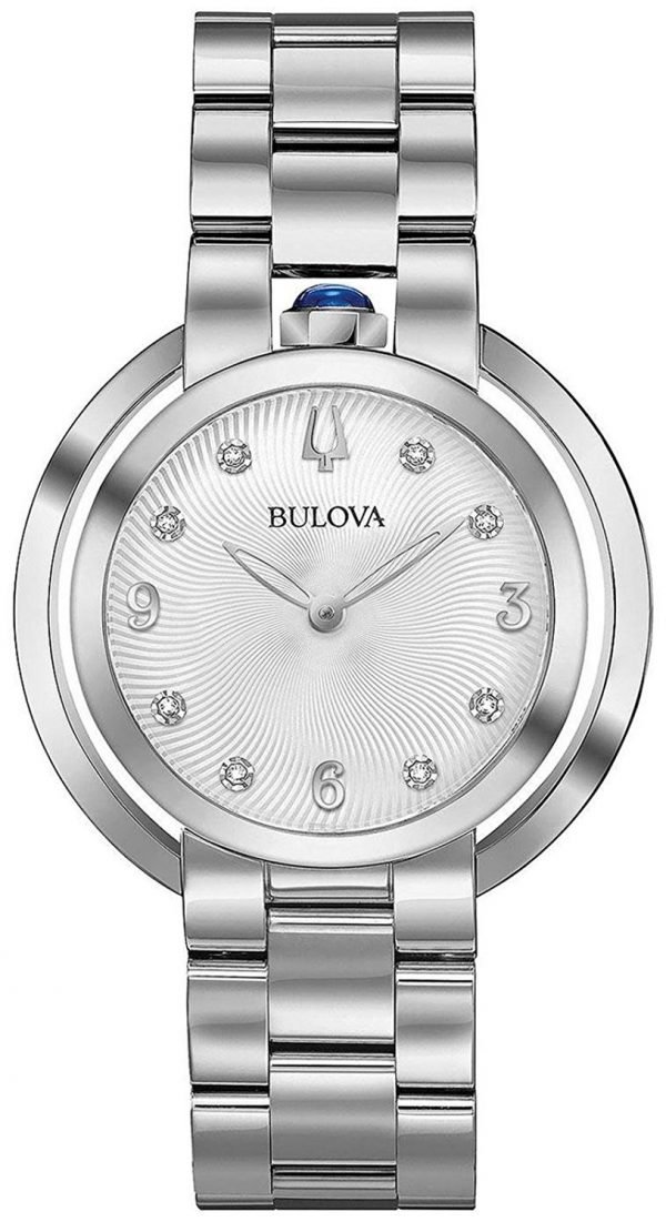 Bulova Diamond 96p184 Kello Hopea / Teräs