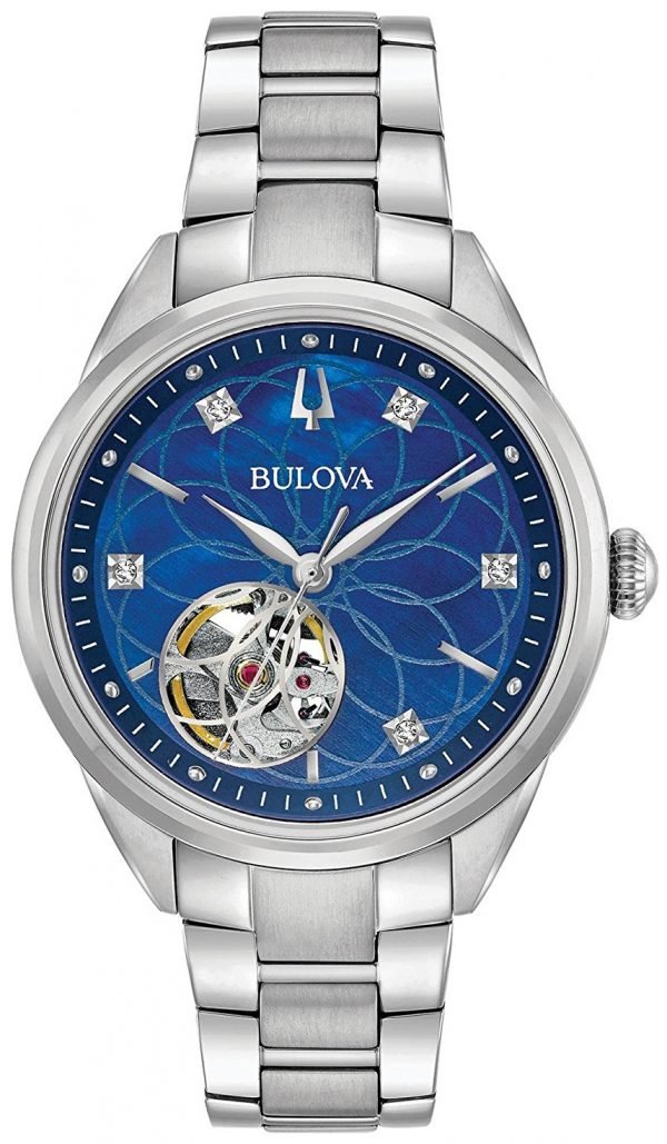 Bulova Diamond 96p191 Kello Sininen / Teräs