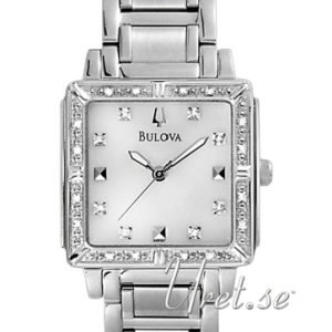 Bulova Diamond 96r107 Kello Valkoinen / Teräs