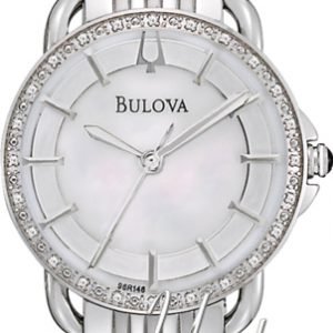 Bulova Diamond 96r146 Kello Valkoinen / Teräs