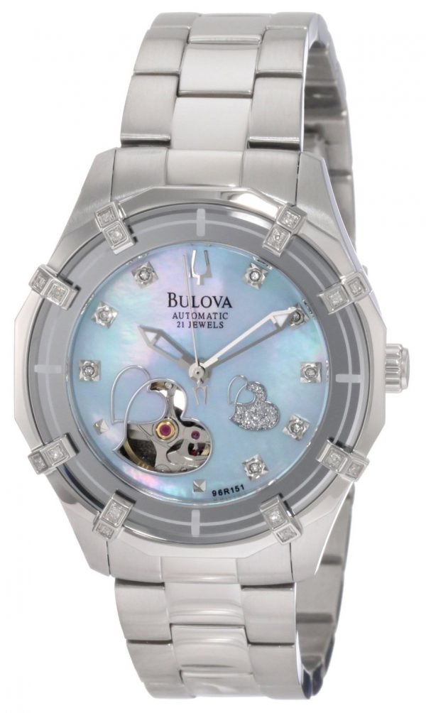 Bulova Diamond 96r151 Kello Sininen / Teräs