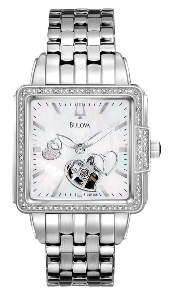 Bulova Diamond 96r155 Kello Valkoinen / Teräs