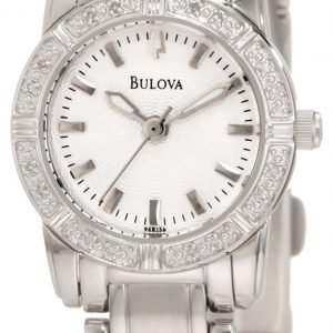 Bulova Diamond 96r156 Kello Hopea / Teräs