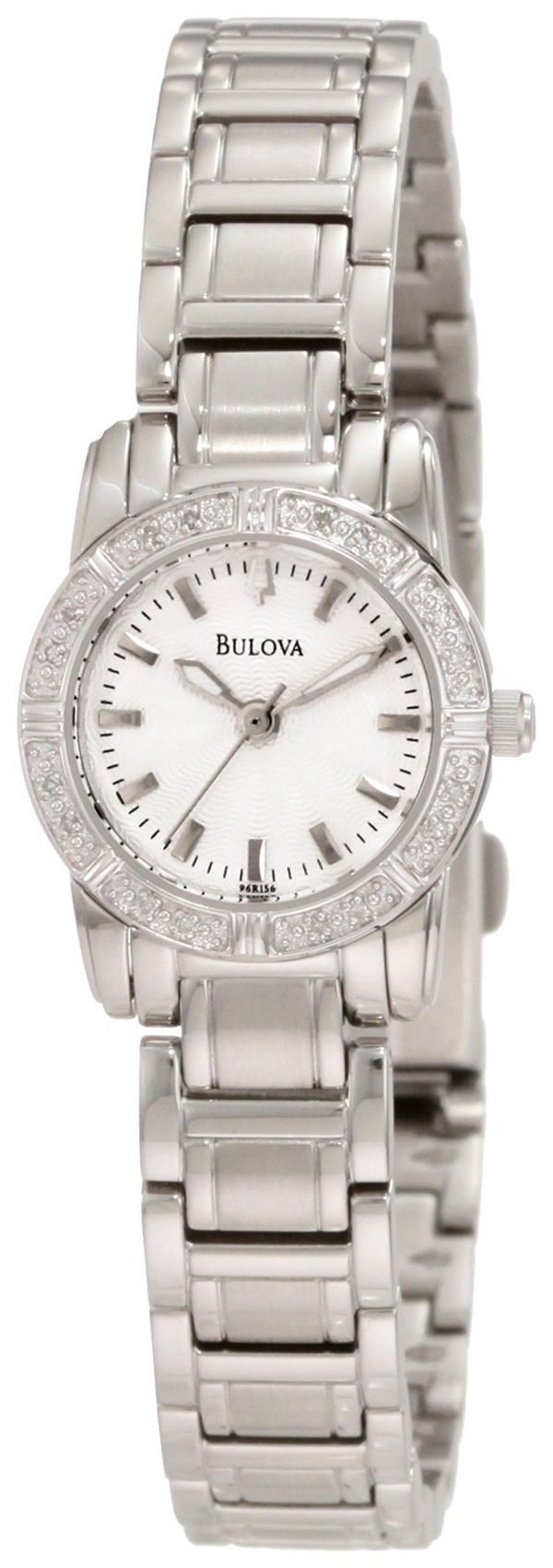 Bulova Diamond 96r156 Kello Hopea / Teräs