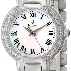 Bulova Diamond 96r159 Kello Valkoinen / Teräs