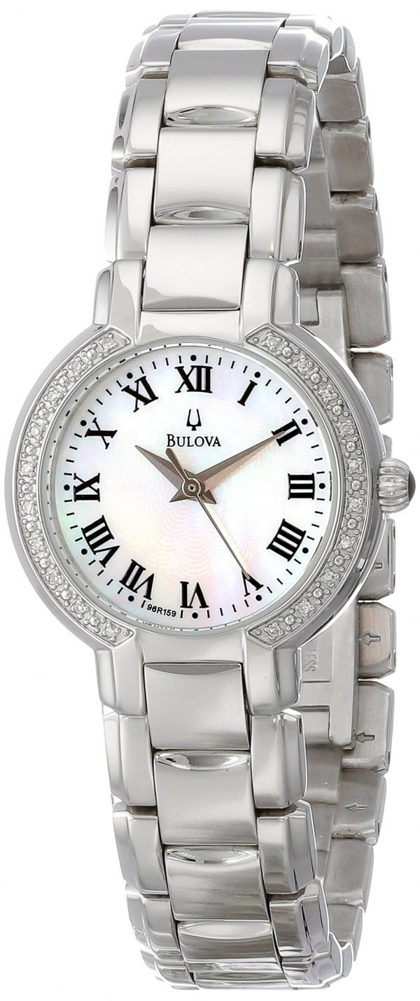 Bulova Diamond 96r159 Kello Valkoinen / Teräs