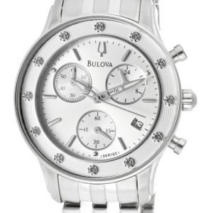 Bulova Diamond 96r165 Kello Hopea / Teräs