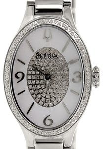 Bulova Diamond 96r193 Kello Valkoinen / Teräs