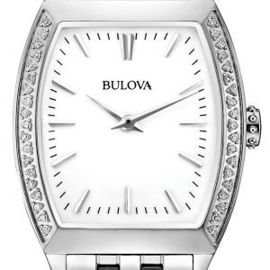 Bulova Diamond 96r196 Kello Valkoinen / Teräs