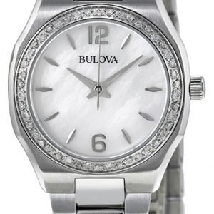 Bulova Diamond 96r199 Kello Valkoinen / Teräs