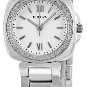 Bulova Diamond 96r200 Kello Valkoinen / Teräs