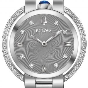 Bulova Diamond 96r219 Kello Harmaa / Teräs