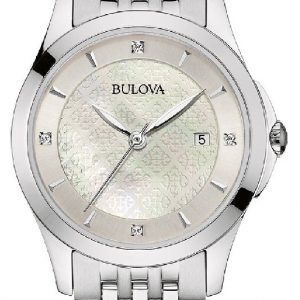 Bulova Diamond 96s160 Kello Hopea / Teräs